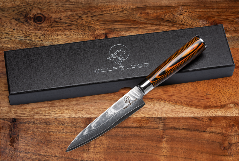 Wolfblood Zeuß Utility Office Damastmesser Küchenmesser LH Lifestyle Kochmesser